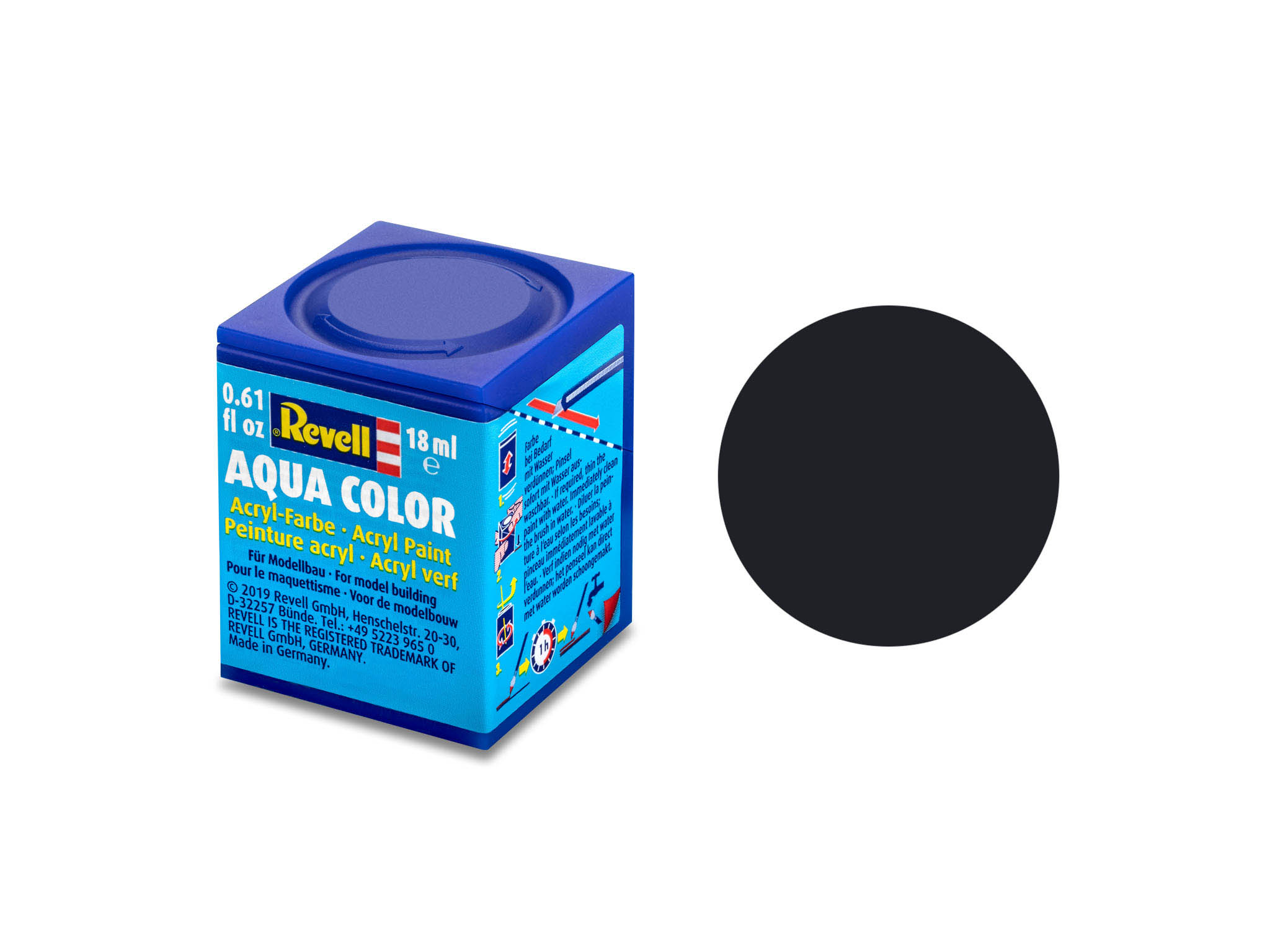 064-36108 - schwarz, matt RAL 9011 Aqua Color 18 ml